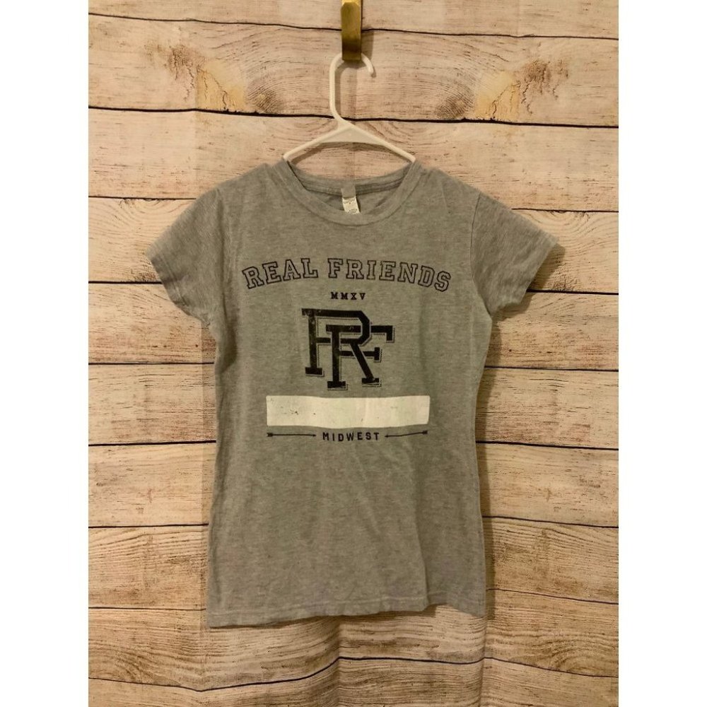 Real Friends Band T Shirt Women's Pop Punk Rock Tee